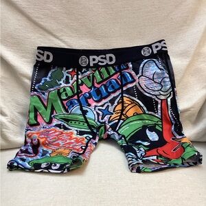 PSD Kids Graphic Cartoon Boxer Briefs - Black, Green, Red
